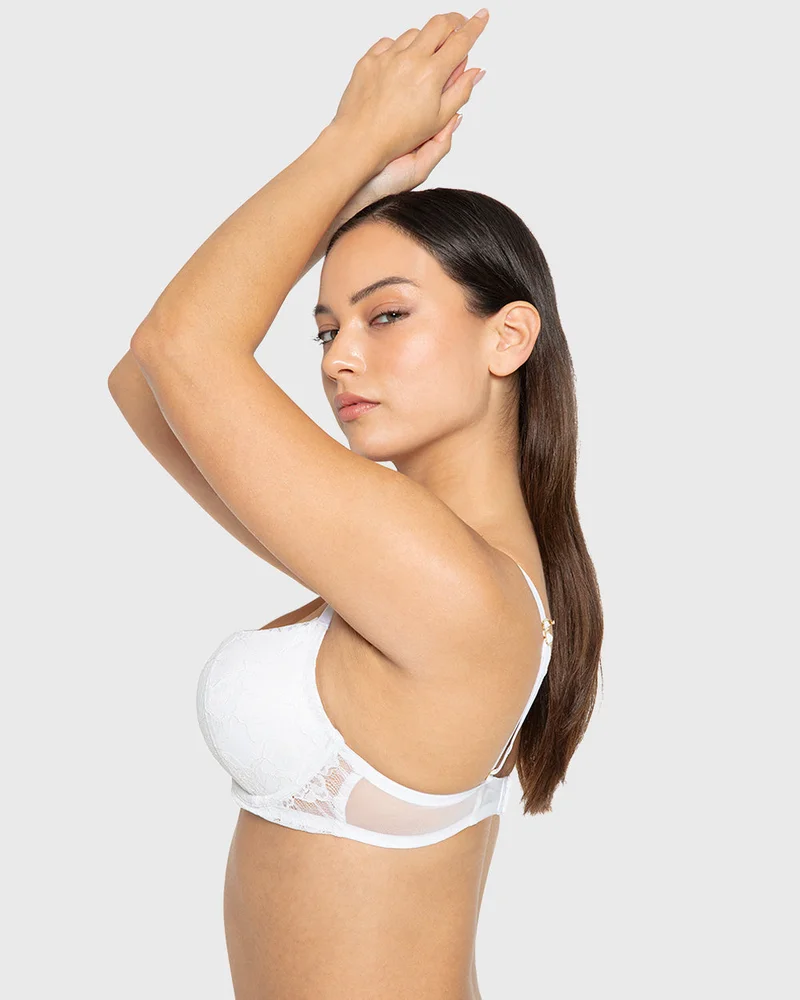 لا سينزا حمالة صدر لا سينزا هالو شوجر بدفع مزدوج وفتحة واسعة